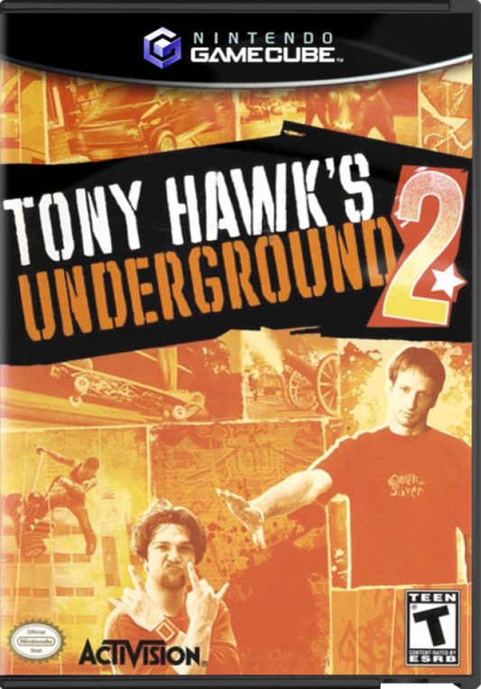 Tony Hawk's Underground 2 – GameCube (GC) Front Cover Box Art for this GameCube Video Game