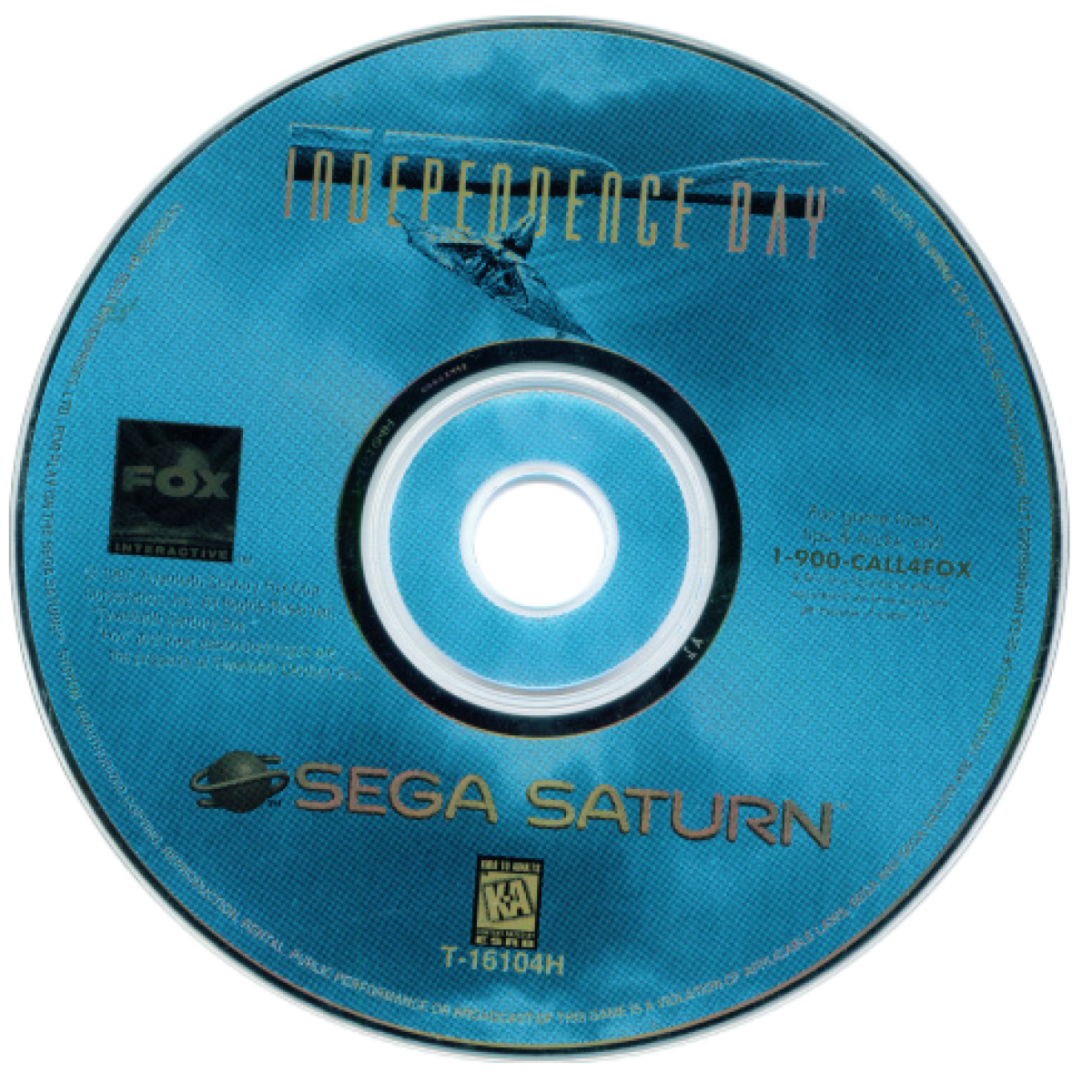 Independence Day Sega Saturn for retro video game enthusiasts featuring action shooter gameplay alien invasion battles fast paced combat mission based objectives sci fi adventure inspired by the blockbuster film and collectible gaming appeal disc 
