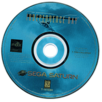Independence Day Sega Saturn for retro video game enthusiasts featuring action shooter gameplay alien invasion battles fast paced combat mission based objectives sci fi adventure inspired by the blockbuster film and collectible gaming appeal disc 