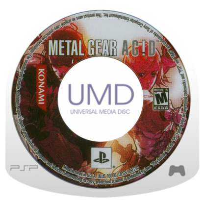Metal Gear: Acid disc for PlayStation Portable (PSP) turn-based strategy action video game