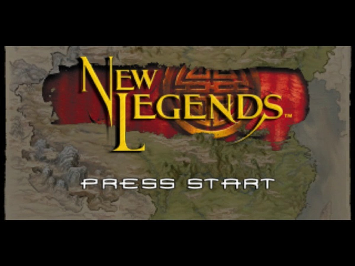New Legends Xbox third-person action adventure video game set in futuristic China with martial arts combat and ancient prophecies main menu title screen