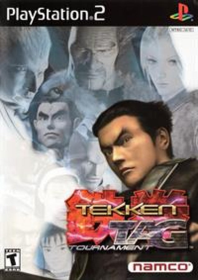 Tekken Tag Tournament PlayStation 2 PS2 video game, fighting action, tag-team battles, classic Tekken series title cover