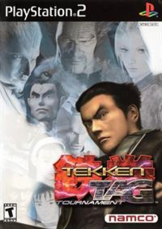 Tekken Tag Tournament PlayStation 2 PS2 video game, fighting action, tag-team battles, classic Tekken series title cover