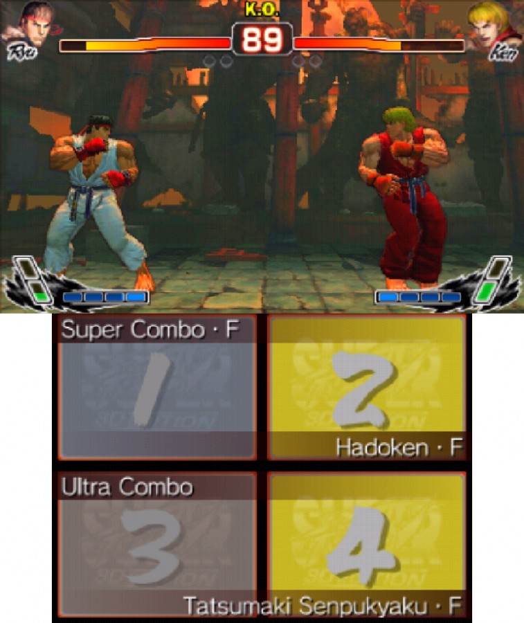 Super Street Fighter IV [3D Edition] gameplay for Nintendo 3DS (3DS) fighting video game