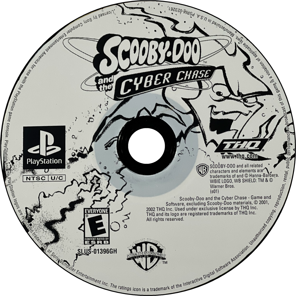 Scooby-Doo and the Cyber Chase Greatest Hits PlayStation 1 action-adventure video game based on the animated film Scooby Shaggy Mystery Inc gang transported into computer world levels based on locations chasing Phantom Virus platforming puzzle solving collectible Scooby snacks THQ Hanna-Barbera license cooperative gameplay disc