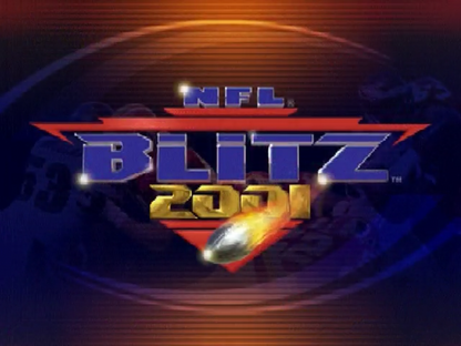 NFL Blitz 2001 title screen for Nintendo 64 (N64) video game