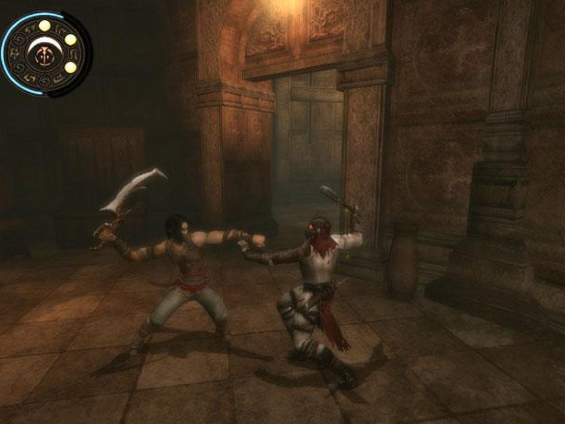 Prince of Persia Warrior Within PS2 Sony PlayStation 2 action adventure platformer Ubisoft parkour wall running acrobatic combat brutal hack and slash time manipulation dagger of time dark fantasy story retro gaming PlayStation 2 software video game title gameplay