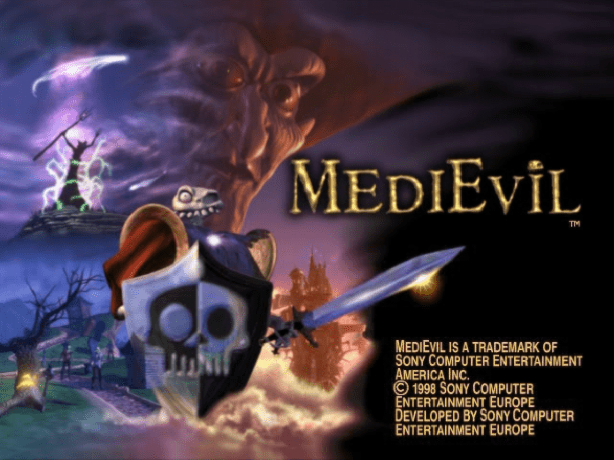 Medievil – PlayStation 1 (PS1) title screen Art for Medievil Playstation Game