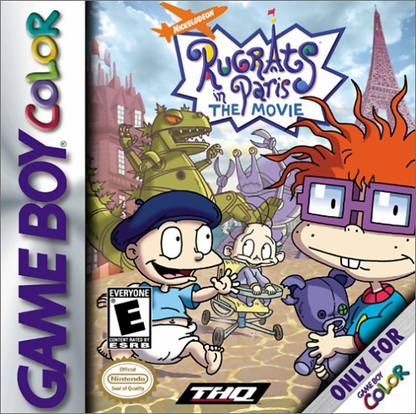 Game Boy Color Rugrats in Paris The Movie adventure game cover art