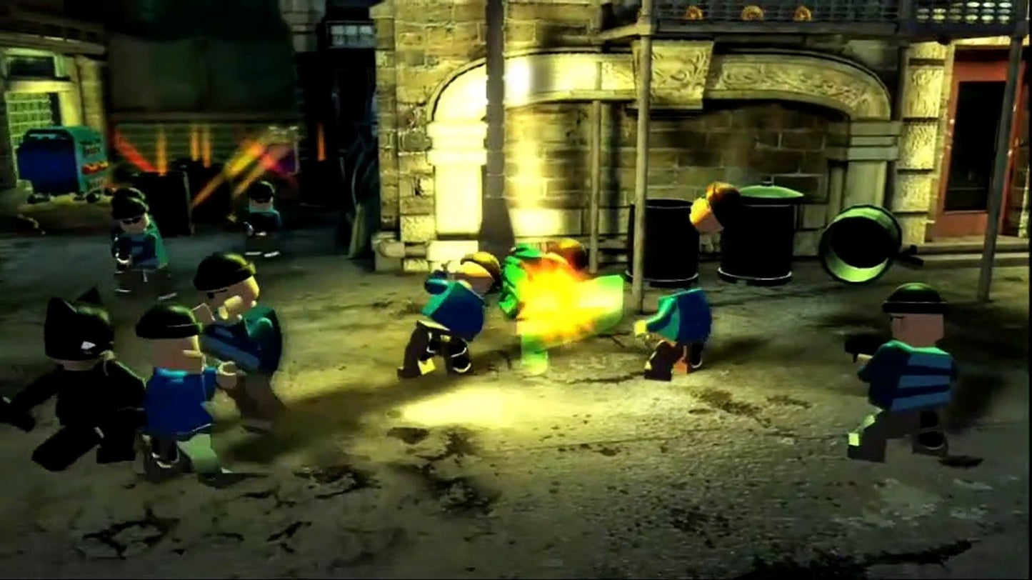 LEGO Batman Greatest Hits PS2 game featuring family friendly action adventure gameplay, cooperative play, and classic LEGO humor set in the Batman universe gameplay