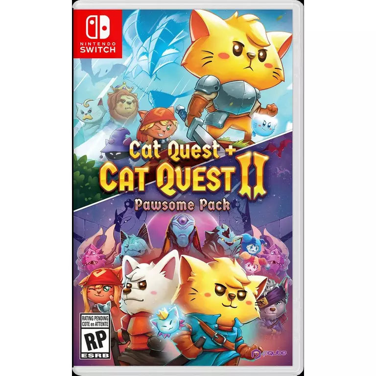 Cat Quest plus Cat Quest II Pawsome Pack cover art for Nintendo Switch NS video game