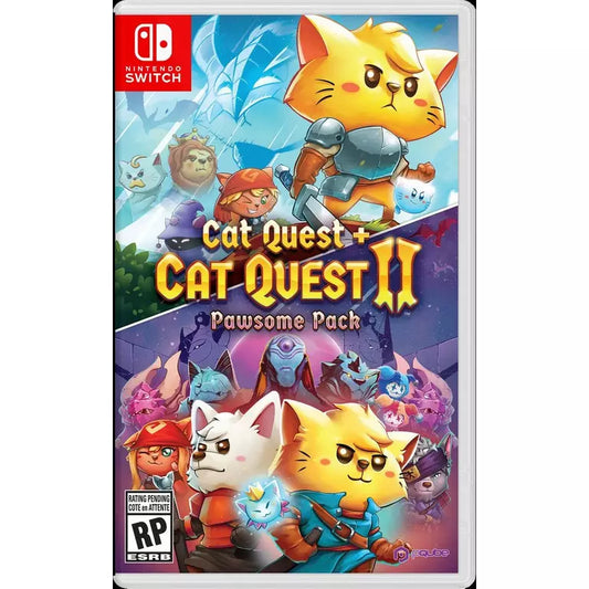 Cat Quest plus Cat Quest II Pawsome Pack cover art for Nintendo Switch NS video game
