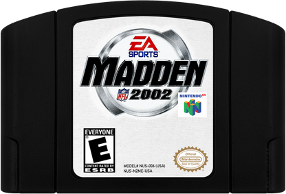 Madden NFL 2002 cartridge for Nintendo 64 (N64) video game