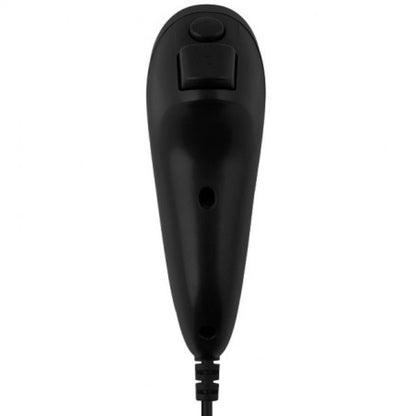 Official OEM Nintendo Wii U Nunchuk controller accessory in black complete in box CIB for motion-controlled gaming underside view