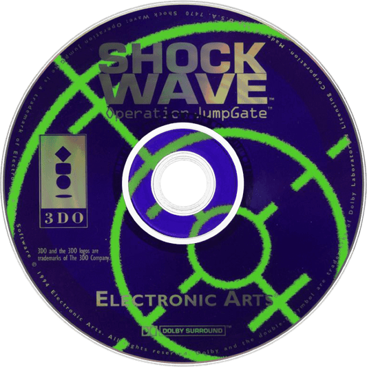Shock Wave: Operation Jump Gate disc for Panasonic 3DO (3DO) sci-fi flight combat video game