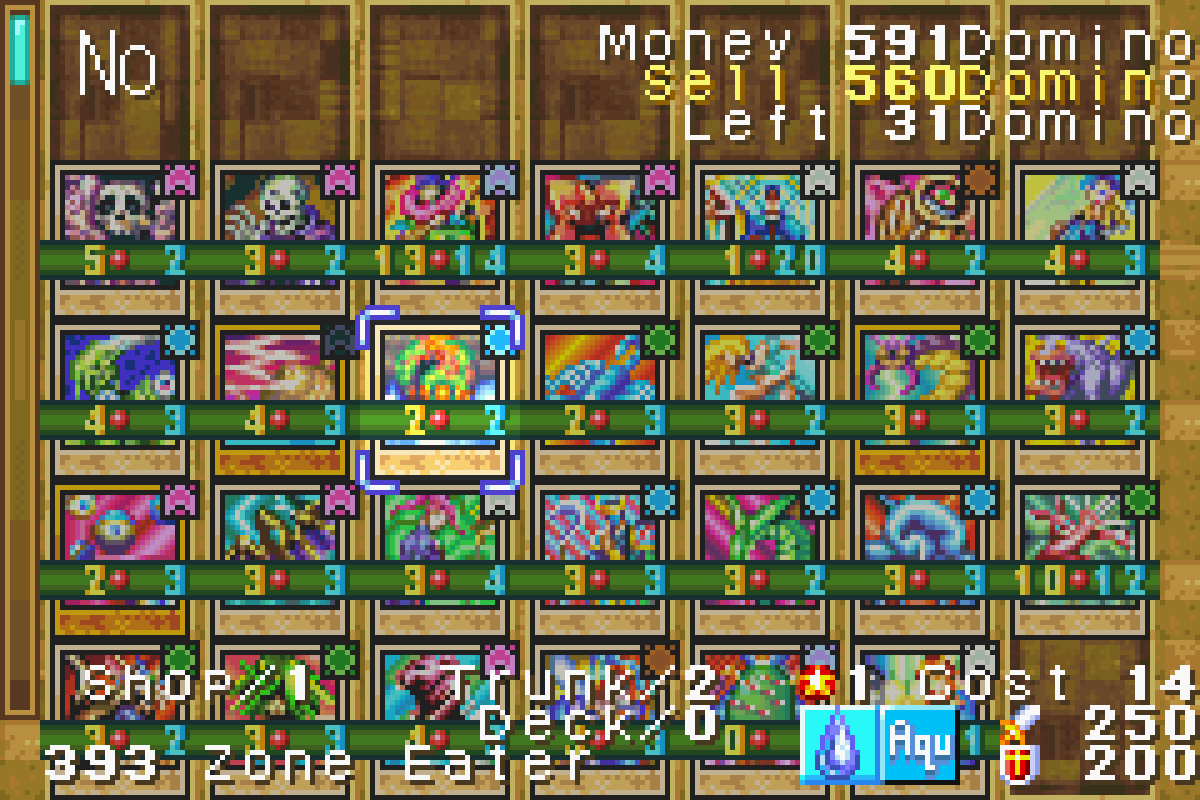 Yu-Gi-Oh! Reshef of Destruction Game Boy Advance gameplay for retro video game featuring strategic card battle gameplay, duel monster mechanics, anime inspired storyline, deck building progression, turn based dueling strategy, and portable handheld trading card game adventure on GBA system