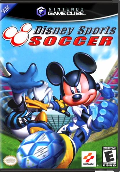 Disney Sports Soccer cover art for GameCube (GC) sports soccer video game