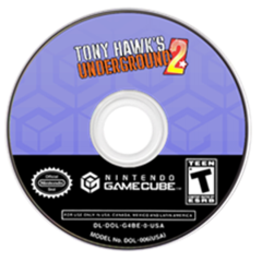 Tony Hawk's Underground 2 – GameCube (GC) Front Cover Disc Art for this GameCube Video Game 