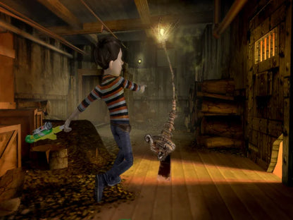 Monster House PlayStation 2 PS2 video game, action adventure, spooky cartoon-based gameplay, movie tie-in, family-friendly console title gameplay