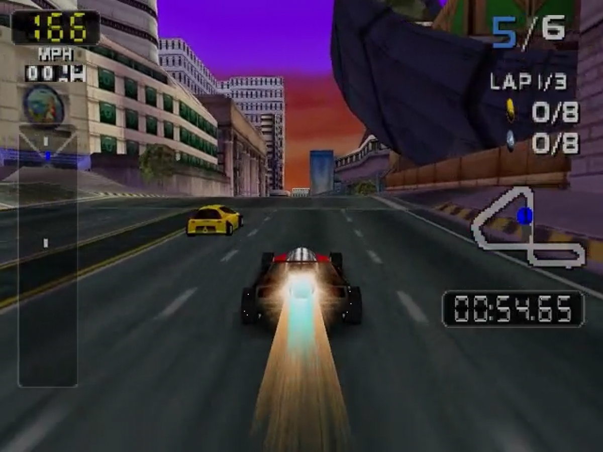 San Francisco Rush 2049 gameplay for Nintendo 64 (N64) video game