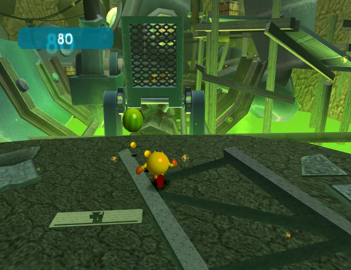 Pac Man World 3 GameCube Nintendo GameCube 3D platformer adventure game Pac Man action platforming puzzle solving ghost enemies arcade inspired gameplay Namco retro gaming GameCube software video game title gameplay
