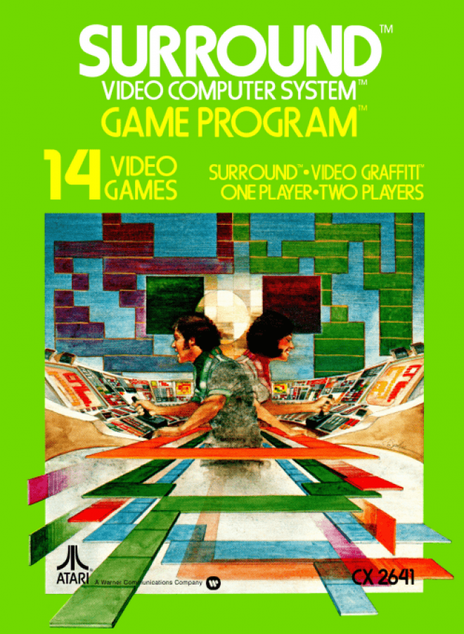 Surround cover art for Atari 2600 video game