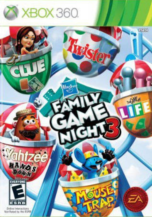 Hasbro Family Game Night 3 cover art for Xbox 360 (X360) video game