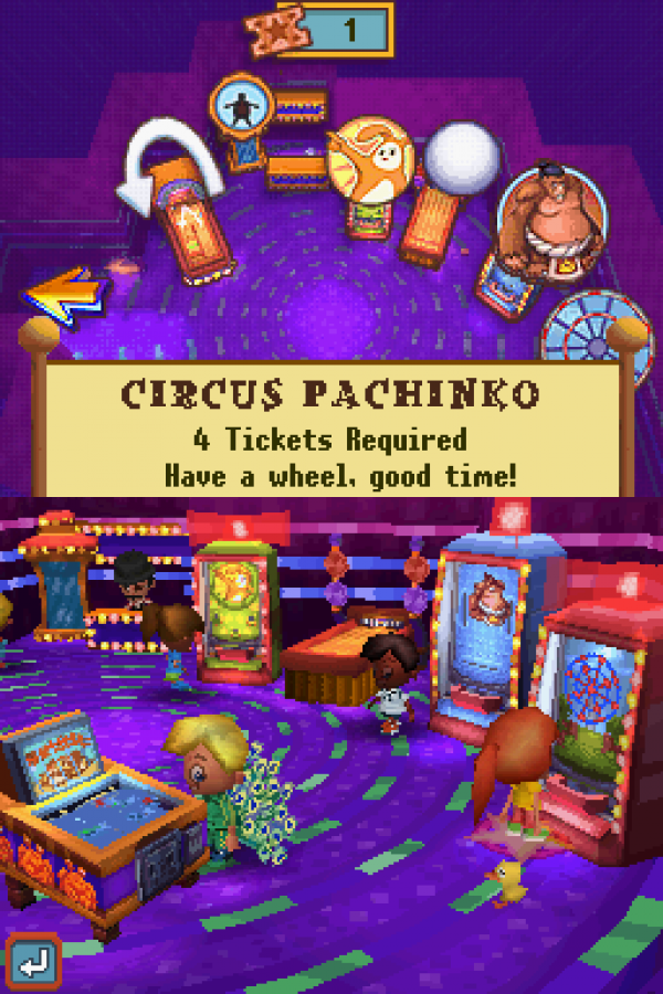 New Carnival Games for Nintendo DS, gameplay for a party mini-game video game with carnival-themed challenges, arcade-style gameplay, multiplayer modes, and casual family-friendly fun