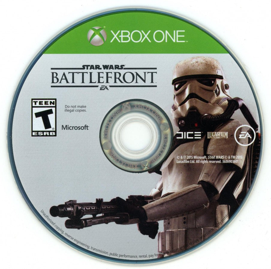 Star Wars Battlefront – Xbox One (XONE) disc for sci-fi first-person and third-person shooter video game