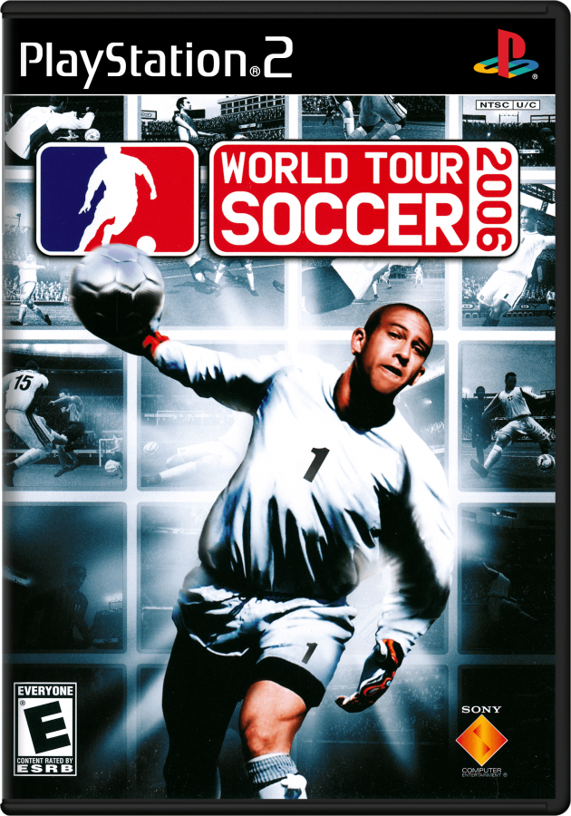 World Tour Soccer 2006 – PlayStation 2 (PS2) video game cover image, soccer simulation.