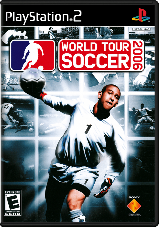 World Tour Soccer 2006 – PlayStation 2 (PS2) video game cover image, soccer simulation.