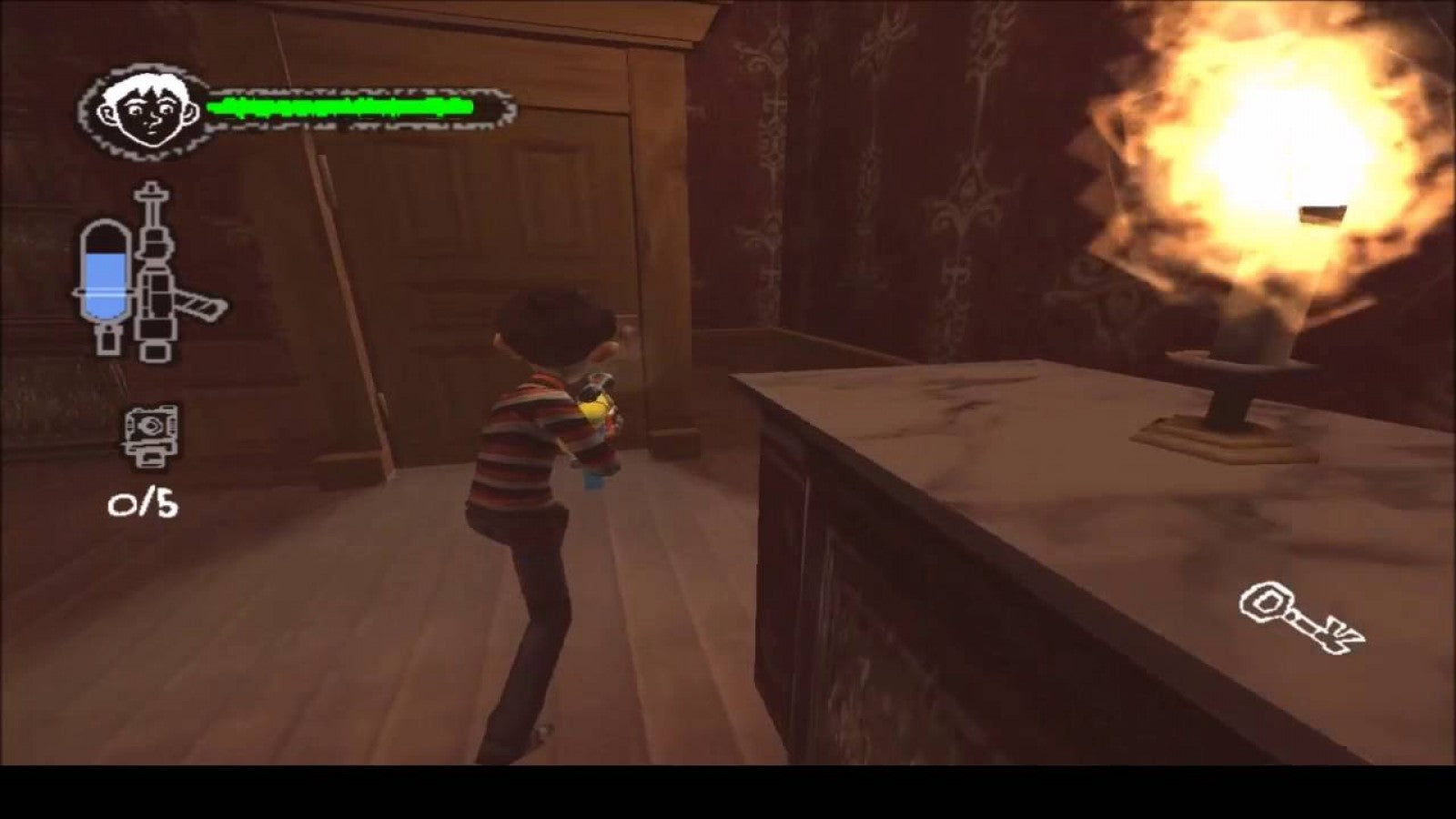 Monster House gameplay for GameCube game featuring spooky action adventure gameplay based on the animated film 