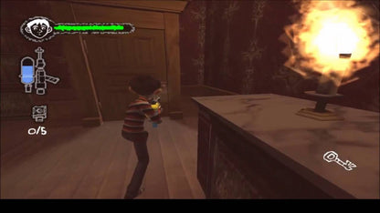 Monster House gameplay for GameCube game featuring spooky action adventure gameplay based on the animated film 