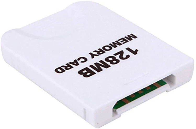 XYAB brand 128MB memory card compatible with Nintendo GameCube and Wii consoles for saving game progress and data