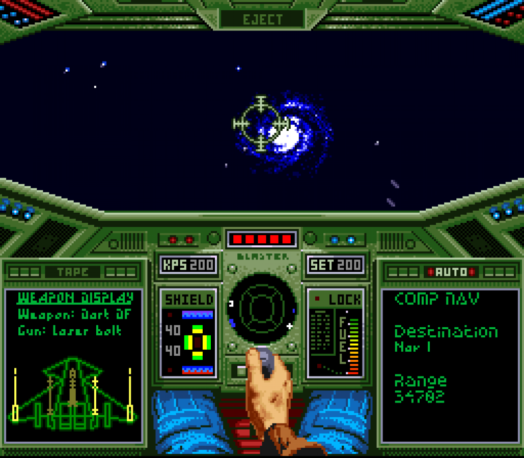 Wing Commander retro SNES video game Wing Commander sci fi space combat flight simulation interstellar warfare arcade style action gameplay console title Super Nintendo release gameplay