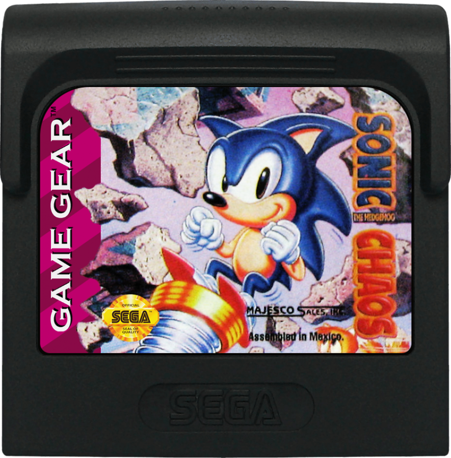 Sonic The HedgeHog: Chaos front cover  cartridge art for Sega Game Gear (GG) video game