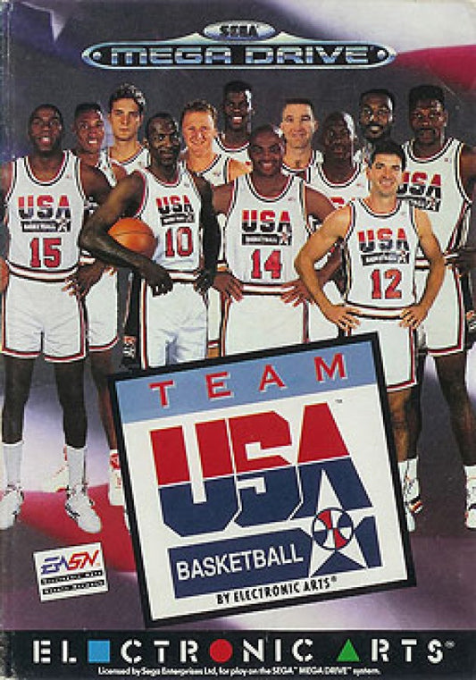 Team USA Basketball cover art for Sega Genesis (GEN) video game