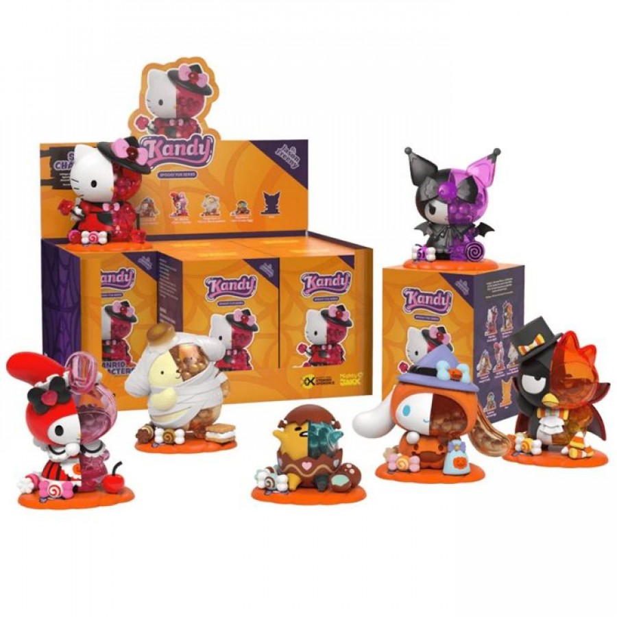 Sanrio Kandy Series 4 Spooky Fun Blind Box collectible Sanrio figures featuring Hello Kitty and popular Sanrio characters spooky Halloween themed designs detailed miniature figures randomized mystery packaging colorful display pieces collectible character merchandise and fan collection appeal