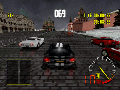 Test Drive 5 Greatest Hits PlayStation 1 PS1 video game, arcade racing, licensed sports cars, classic racing gameplay, retro Sony console title gameplay screenshot