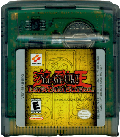 Yu-Gi-Oh Dark Duel Stories Game Boy Color GBC cartridge for retro video game enthusiasts featuring trading card battle gameplay strategic deck building turn based dueling mechanics anime inspired monster summoning fantasy combat systems and collectible gaming appeal