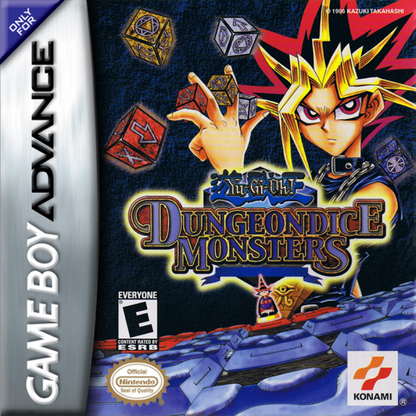 Game Boy Advance Yu-Gi-Oh Dungeon Dice Monsters strategy game cover art