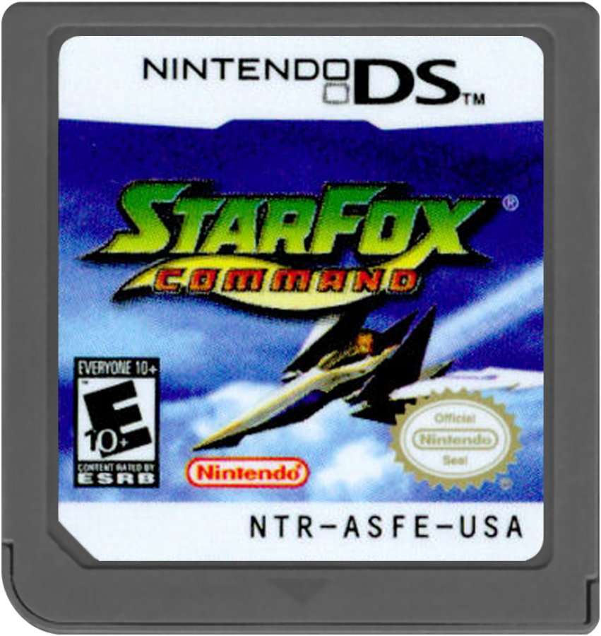 Star Fox Command Nintendo DS DS action strategy video game featuring Fox McCloud and the Star Fox team space combat Arwing piloting touchscreen controls aerial battles enemy fleets branching missions multiple story paths and classic Nintendo DS DS gameplay collectible retro gaming appeal game cartridge