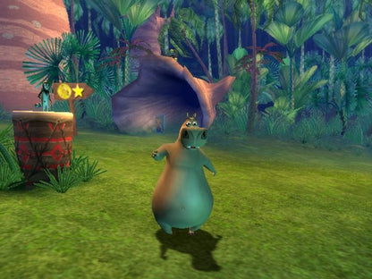 Retro Madagascar PS2 inspired design featuring colorful animated adventure aesthetic vintage PlayStation 2 movie based gameplay zoo animals wild jungle exploration cartoon platforming family friendly action nostalgic DreamWorks gaming presentation - gameplay