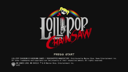 Lollipop Chainsaw – Xbox 360 (X360) title screen for this xbox 360 game.