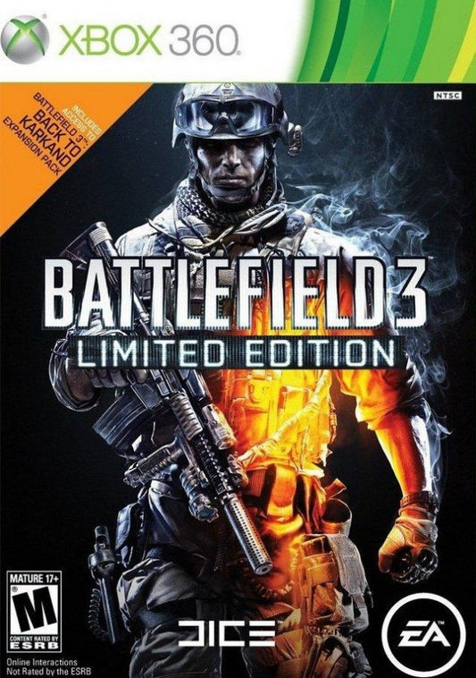 Battlefield 3 [Limited Edition] cover art for Xbox 360 (X360) first-person shooter video game