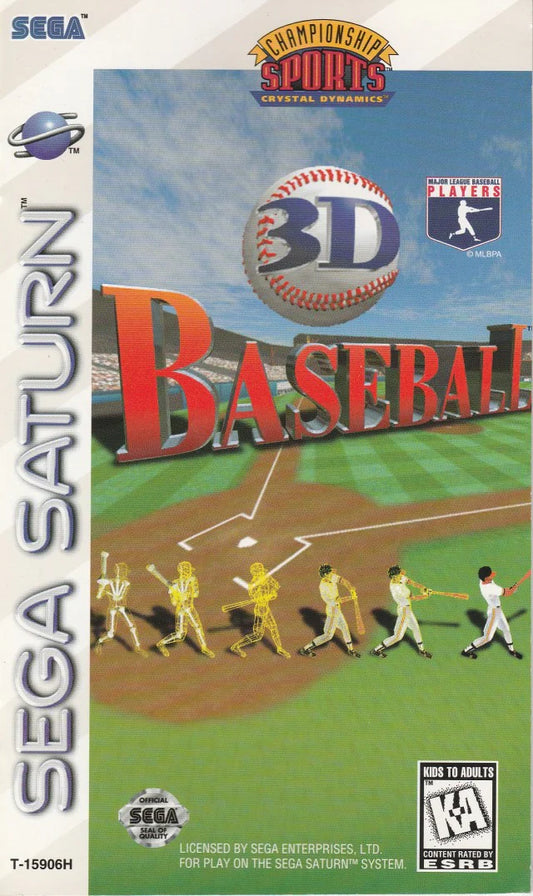 3D Baseball cover art for Sega Saturn (SS) video game