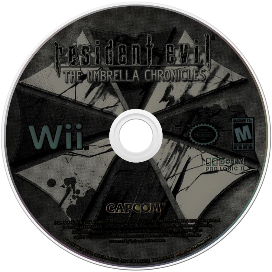 Resident Evil: The Umbrella Chronicles disc art for Nintendo Wii (Wii) video game