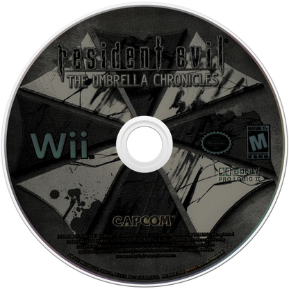 Resident Evil: The Umbrella Chronicles disc art for Nintendo Wii (Wii) video game