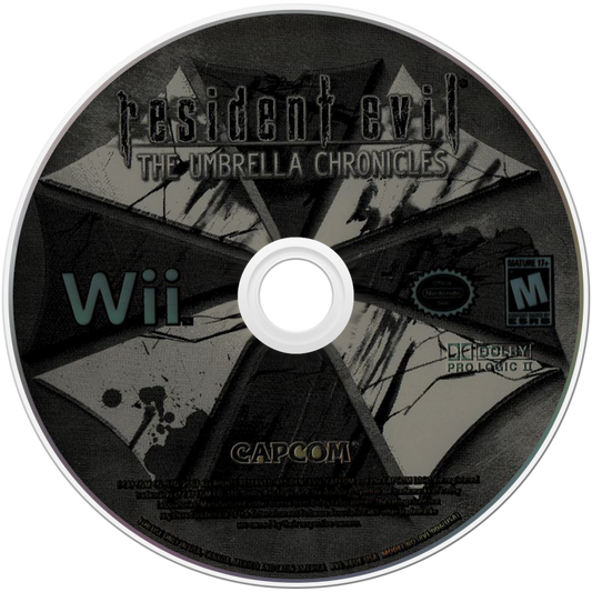 Resident Evil: The Umbrella Chronicles disc art for Nintendo Wii (Wii) video game