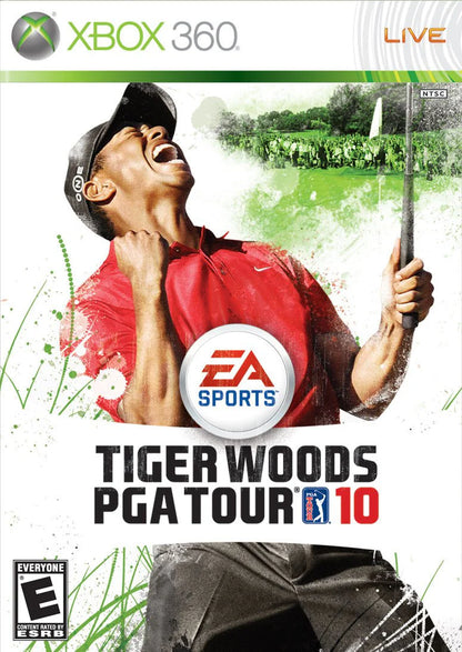 Tiger Woods PGA Tour 10 cover art for Xbox 360 (X360) golf sports video game